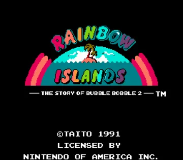 Rainbow Islands (USA) screen shot title